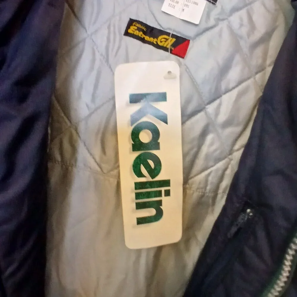 Kaelin Green Entrant GII FullBody Ski Suit Mens Medium Insulated  VTG 80s NOS